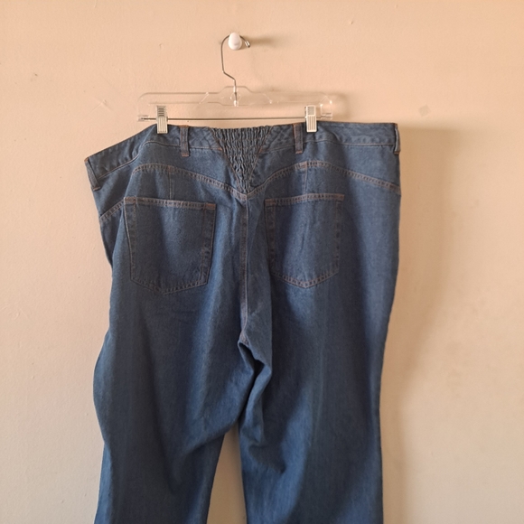 Woman Within 100% Cotton Natural Fit Denim Jeans w/Center Back Elastic Waist 28W - Picture 6 of 9